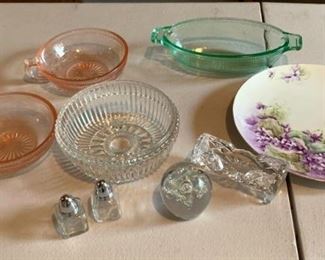 vintage depression glass and more