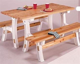 Benches converting to table kit