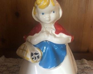  Little red riding Hood  cookie jar  Hull #967