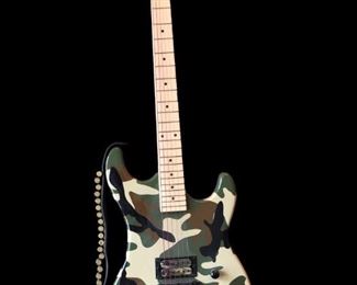 "Wounded" Warrior display guitar (non-play).  Custom built