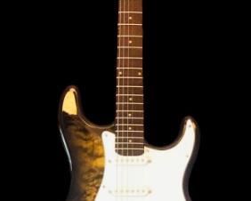 Custom built 'Fender' style.  Exotic wood neck