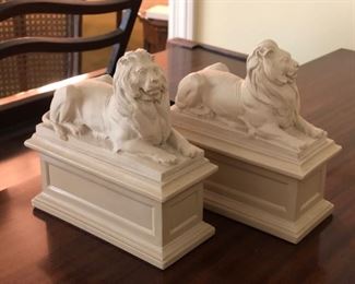 Lion bookends 