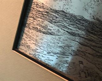 Jaime Wyeth etching 