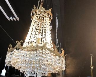 French Empire Crystal Chandelier 