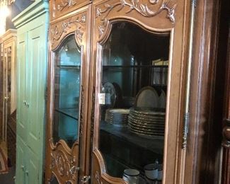 Country French Style Display Cabinet