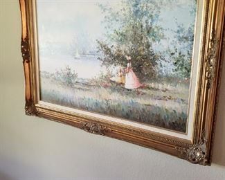 Signed Henri Dubois Original Oil Painting