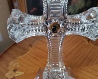 Signed Waterford Crystal Cross