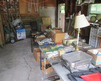 A garage full of , let me be frank... Junk