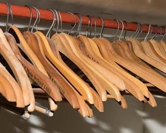 Lots of Vintage Wooden Hangers