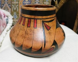 Mexican hand painted planter