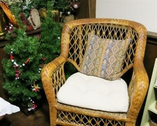 Woven rocking chair