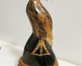 Carved bird from Buffalo horn