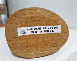 Carved bird from Buffalo horn