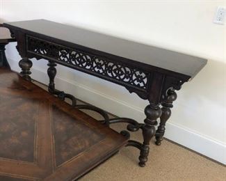 Thomasville ornate console.Pre-sale available at highlinefurniture.com please visit website for pricing information.