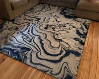 Modern blue contemporary area rug.Pre-sale available at highlinefurniture.com please visit website for pricing information.