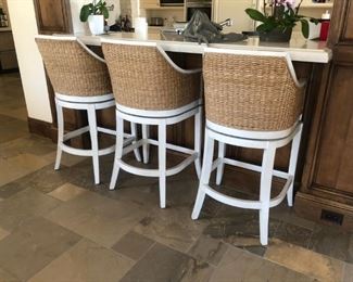 Frontgate swivel chairs bar height.Pre-sale available at highlinefurniture.com please visit website for pricing information.