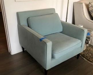 Crate and barrel modern armchair.Pre-sale available at highlinefurniture.com please visit website for pricing information.