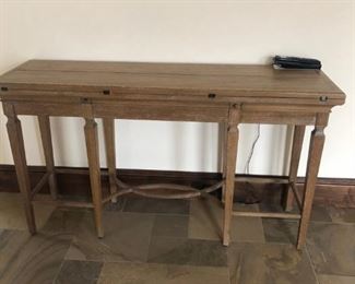 Frontgate wood console. Pre-sale available at highlinefurniture.com please visit website for pricing information.