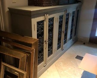 Willows wrought iron crendenza cabinet.Pre-sale available at highlinefurniture.com please visit website for pricing information.