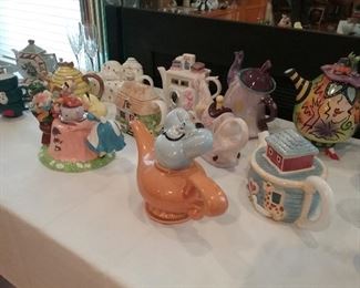 Teapots  including Disney Alice and Aladian