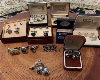 Vintage Men's Cufflinks and Tie Bars