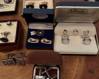 Vintage Men's Cufflinks and Tie Bars