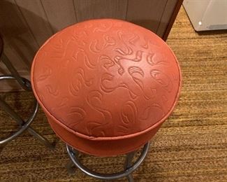 Vintage Chrome and Vinyl Bar Stools