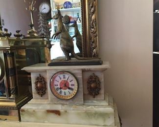Vintage Kangaroo Clock with a swing arm