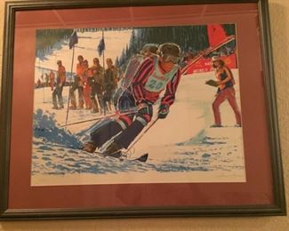 Signed and numbered sports print