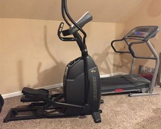 Elliptical sports machine, treadmill