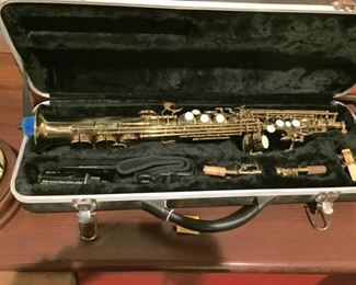  Vintage Soprano  sax and case