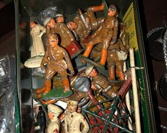 Cast iron toy soldiers