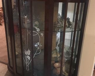 Depression era curio cabinet