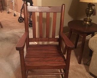 Early American rock hard maple chair