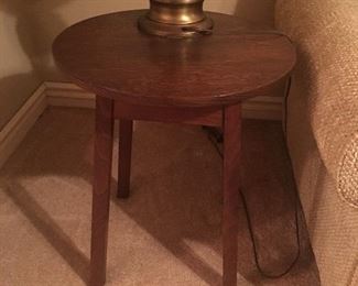 Early American oak side table