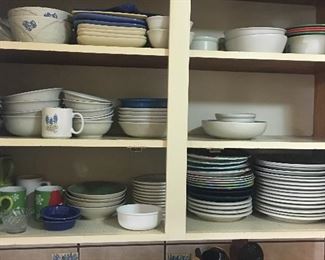 Assorted kitchen gizmos, dinnerware and more