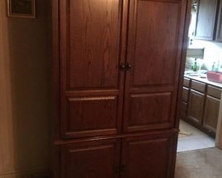 Solid wood armoire