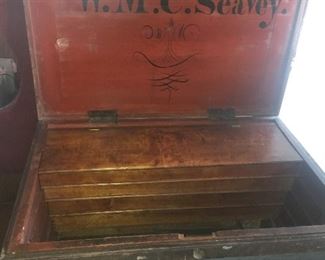Large antique tool box 