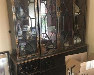 Asian style China hutch