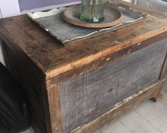 Large antique tool chest