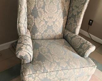 Chippendale Wing Chair (2) Seat Depth:  321wx41dx45h                                                                                   20", Seat height 20"; Arm depth: 25;