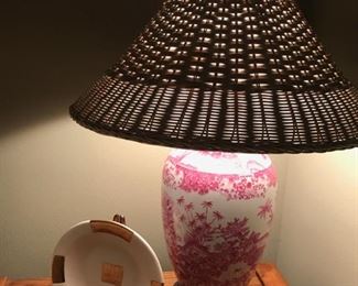 WIcker lamp