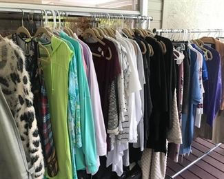 Great ladies clothes -- Size 2 and petite. Coats, dresses, sleepwear, tops, and even a lamb vest. Don't miss the shoes!