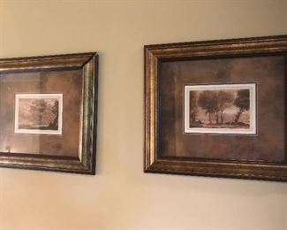 Landscape wall art in neutral colors. 
(24.5 x 21)