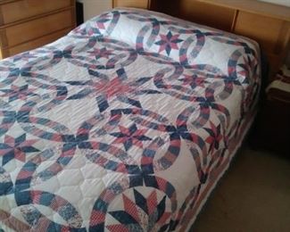 Queen size bed bedding included
