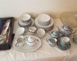 china and silver plate