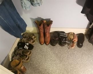 men's boots, shoes and clothing