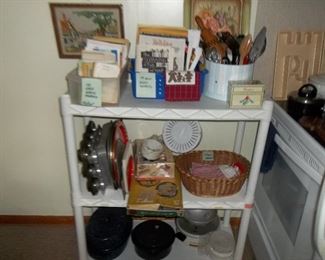 kitchen wares and cookbooks