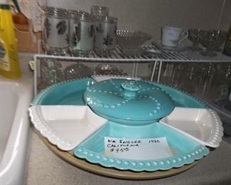 wm Engler vintage lazy susan