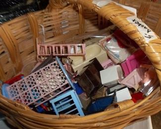lots of vintage doll house furniture, some unique!